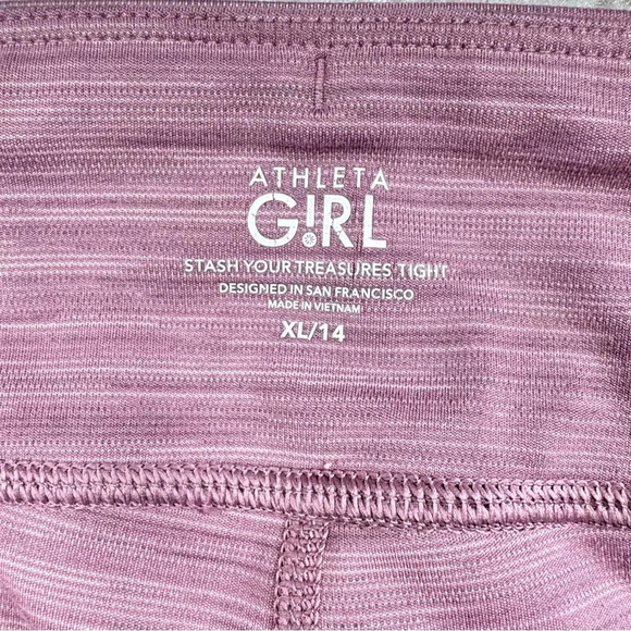 Athleta G!rl Pink Leggings Running Loungewear Comfy Sports Dance Girls XL 14 - Picture 7 of 13